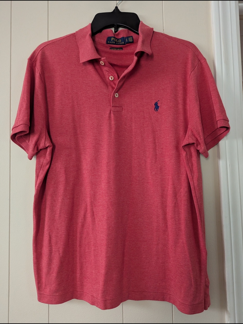 Polo by Ralph Lauren Men’s Red Polo Shirt with Embroidered Logo